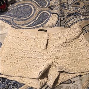 Express Lace overlay shorts. Size 6